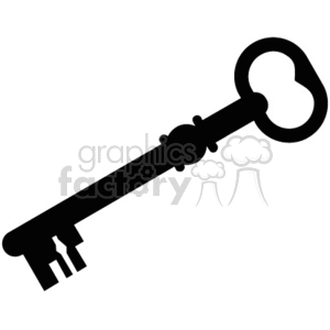 Skeleton key clipart.