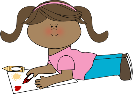 kid clipart coloring