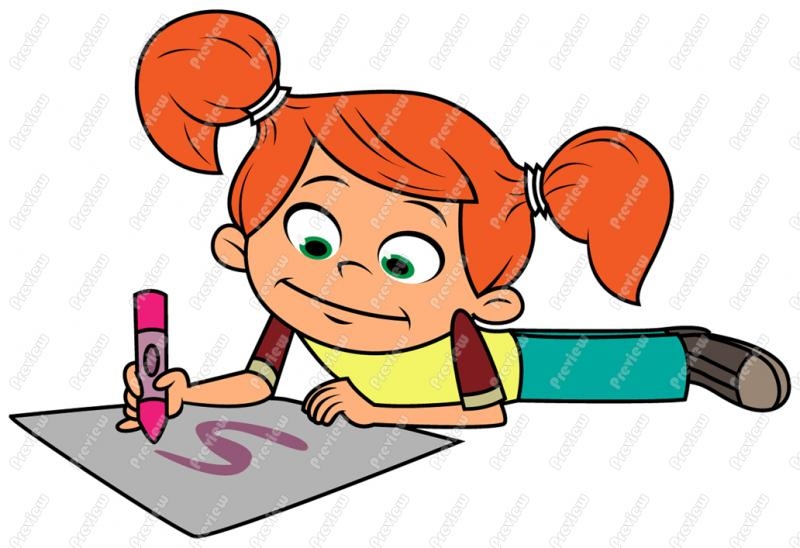 Girl Drawing For Kids