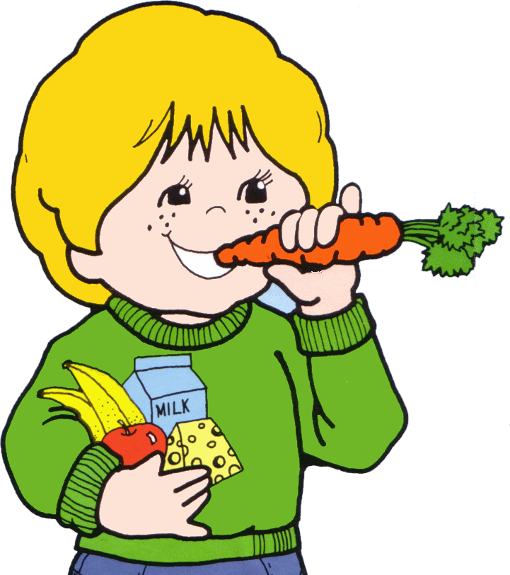 Eating kid clipart
