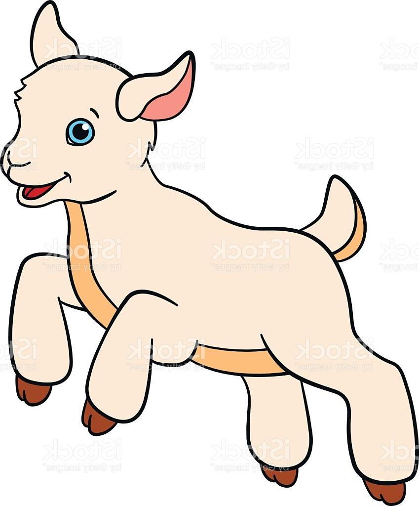 Baby goat clipart.