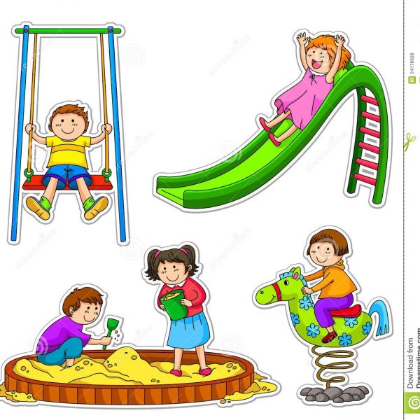 School Kids Playing Clipart with regard to Kids Playing At