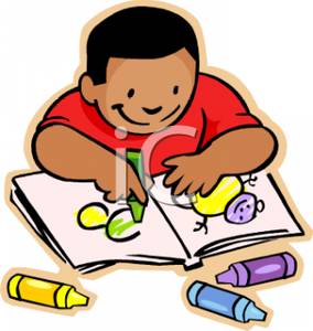 kids clipart coloring