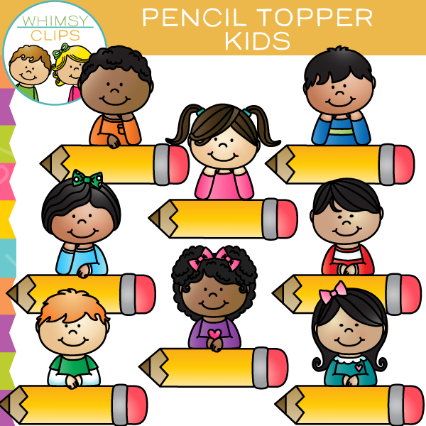 Pencil topper kids.