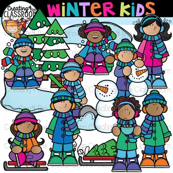 Winter Kids Clipart