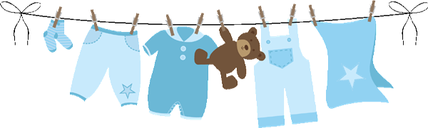 Baby clothesline clipart.