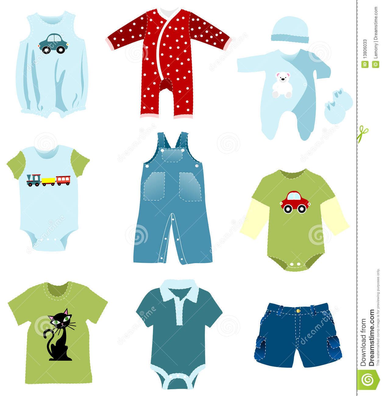 BABY BOY CLOTHES CLIPART