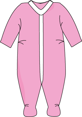 Baby clothes clipart.