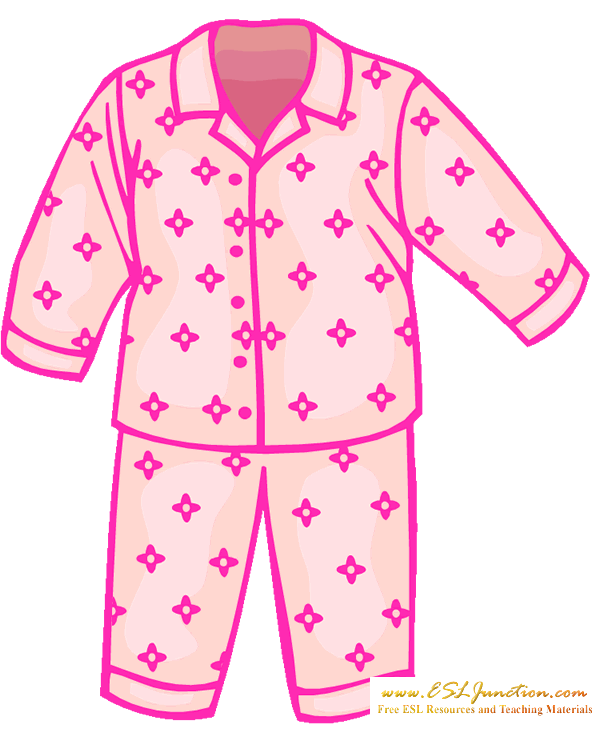 Clipart kids pajama.