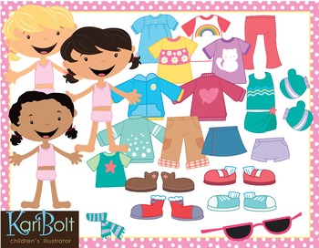 Dress for the Weather Kids and Clothes, Clip Art and