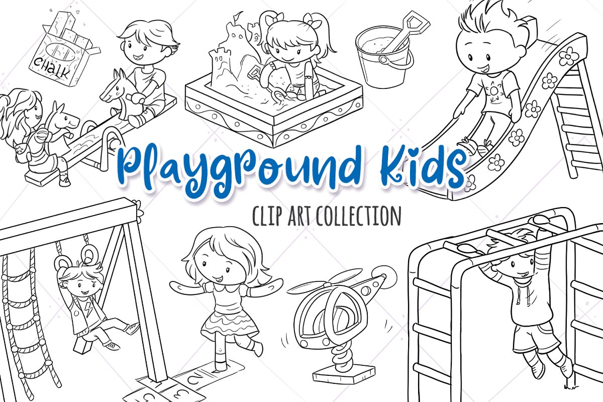 Playground Kids Black and White