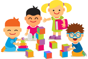 Kids playtime clipart.