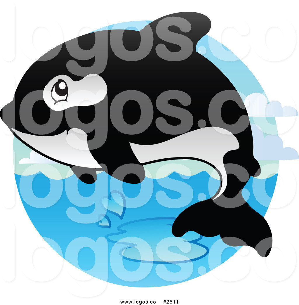 Royalty Free Happy Orca Whale Logo by visekart