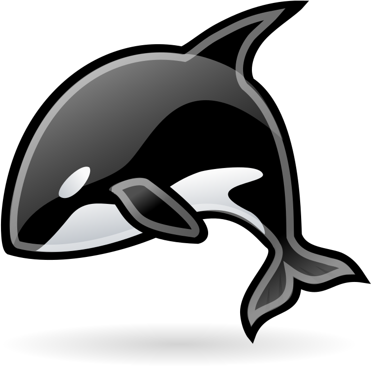 Orca icon simple.