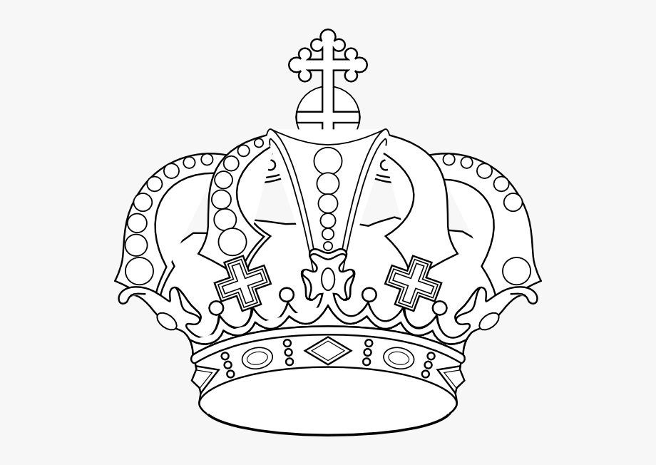 Crowns Clipart Coloring