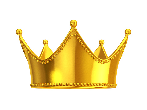 king crown clipart golden