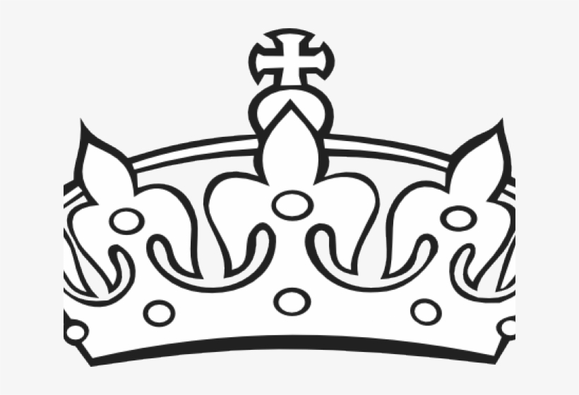 King Crown Clipart Black And White