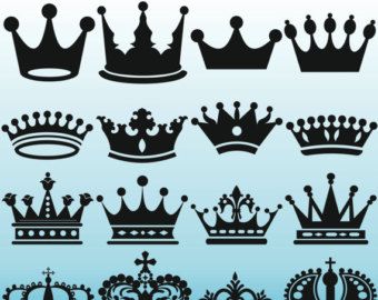 Gold Crowns Clipart, Crowns Printable, Crowns Clip Art