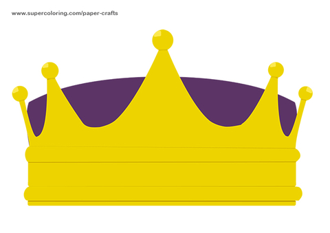 Crown printable template.