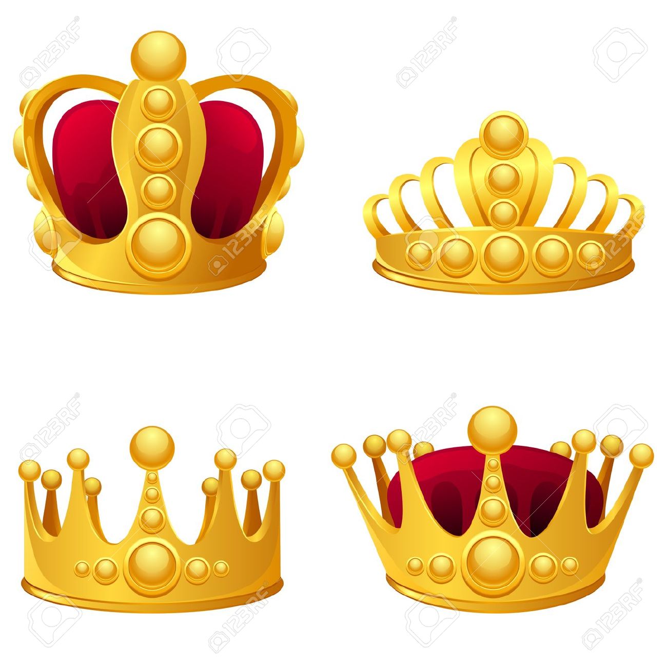 King and queen crown clipart