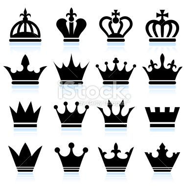 Simple Crowns black and white set