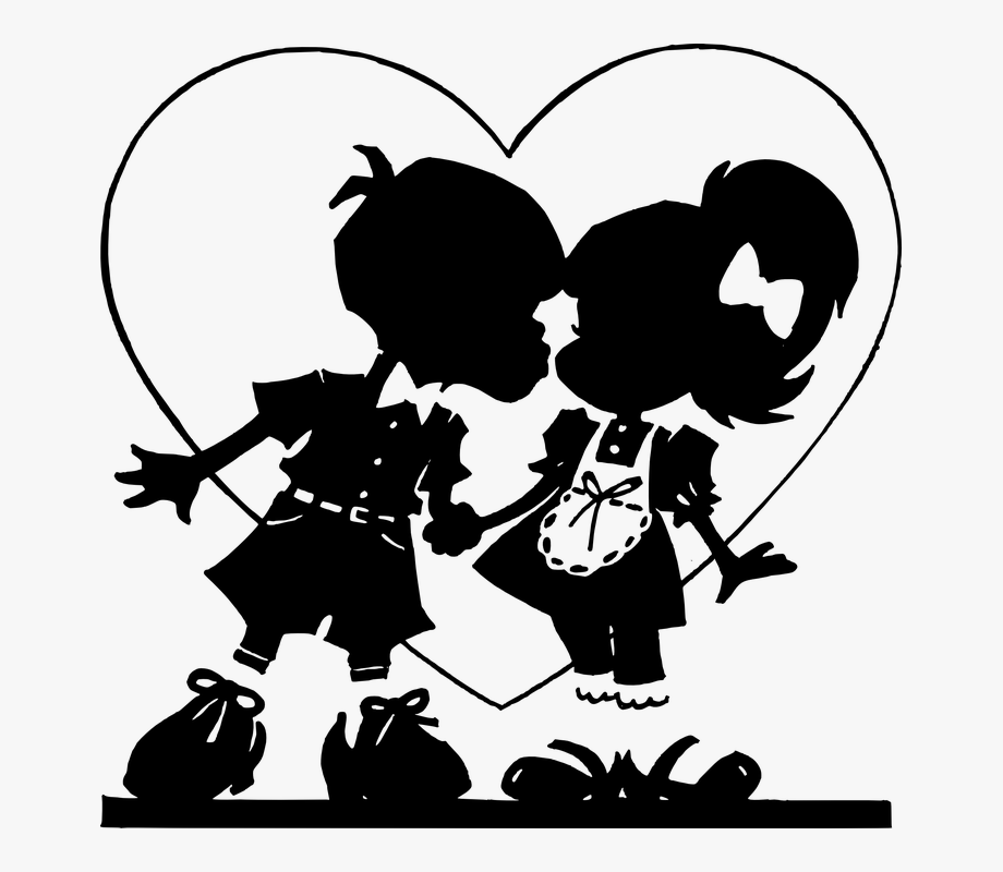 Amazing Love Kissing Clipart Illustration