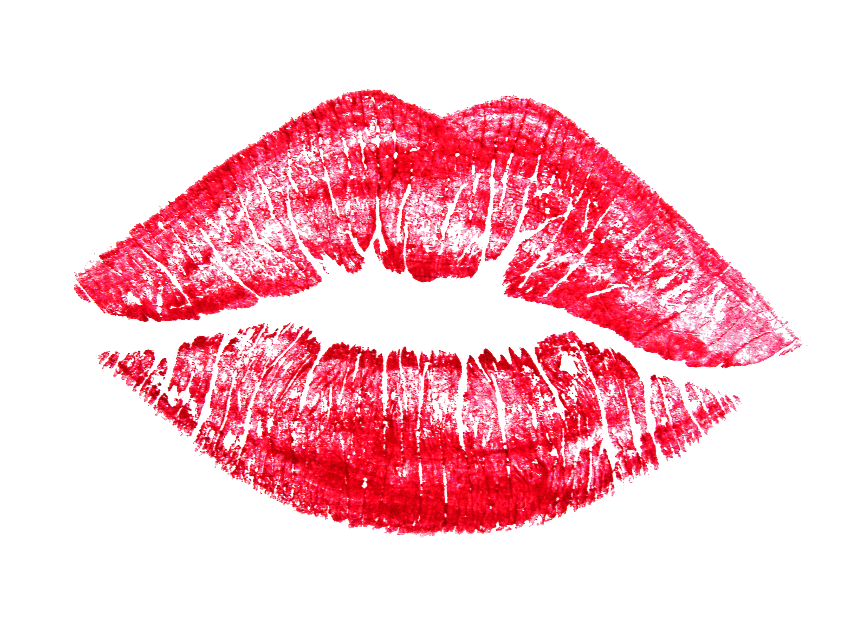 Red lips kiss.