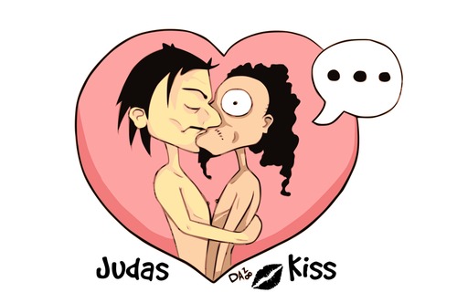Free kiss cartoon.