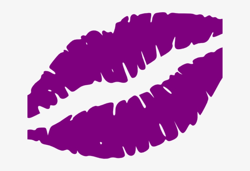 Kissing clipart purple.