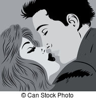 Manly art of seduction Illustrations and Clipart