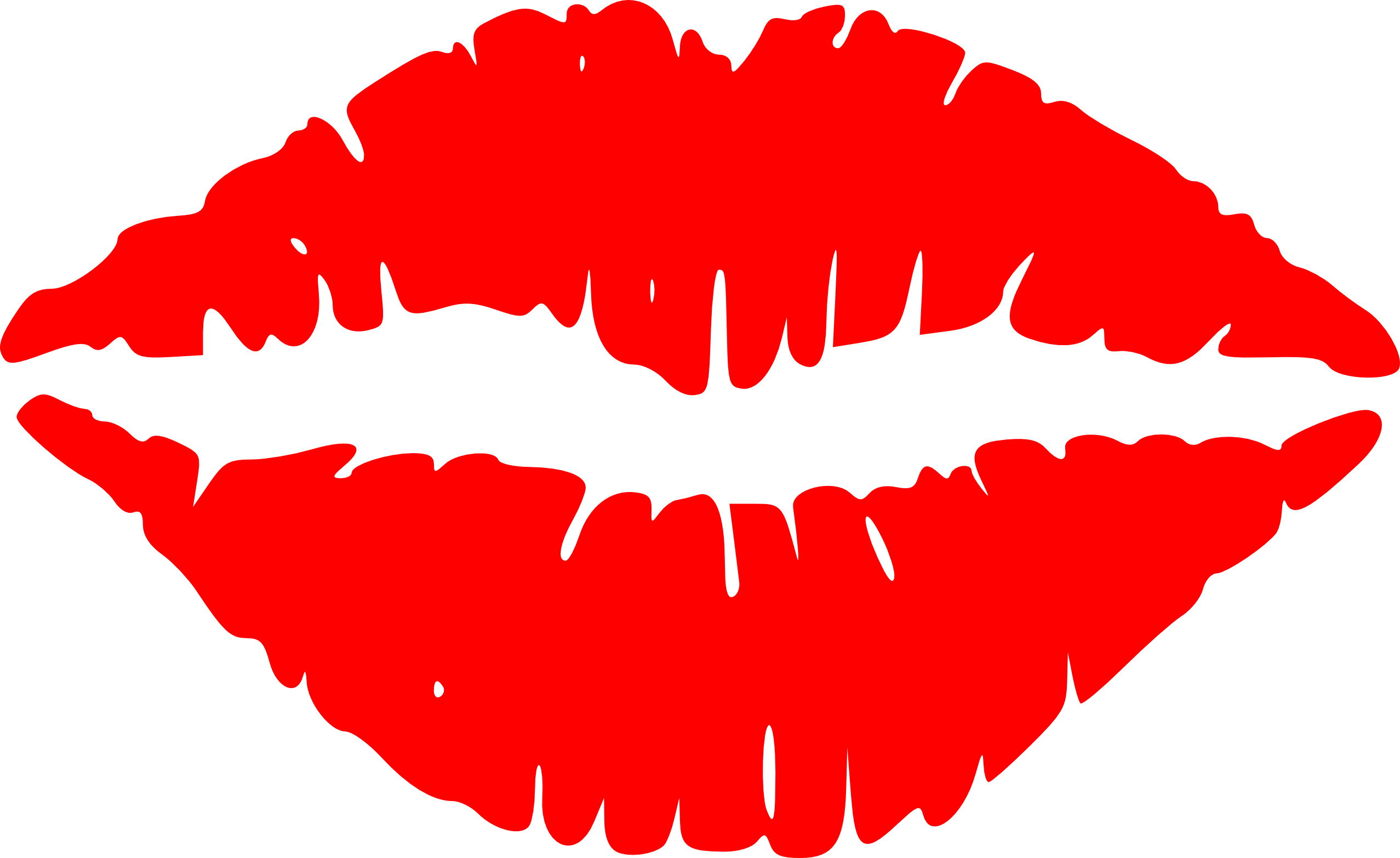 Lip mouth kiss.