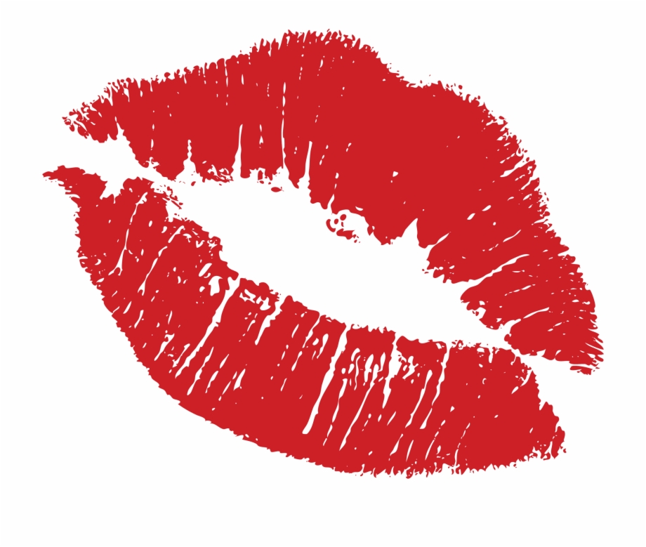 Transparent kiss lips.