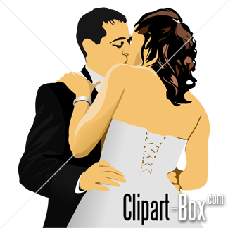 CLIPART WEDDING KISS