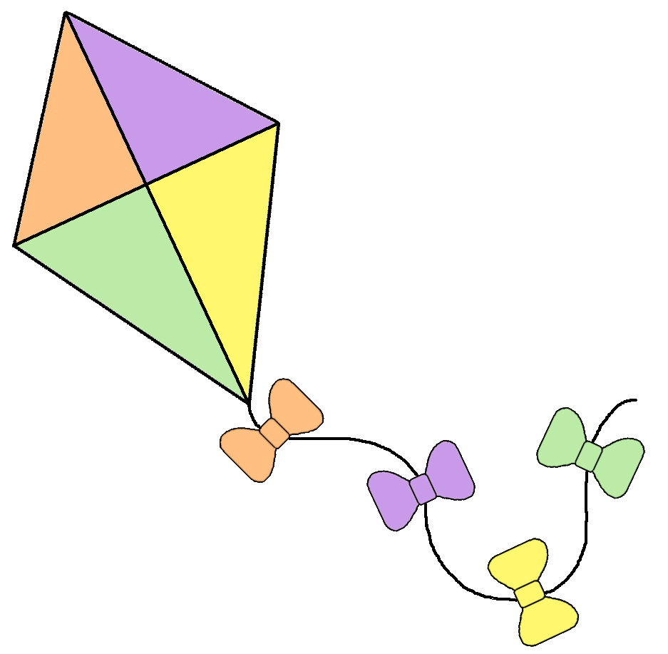 Free kites cliparts.
