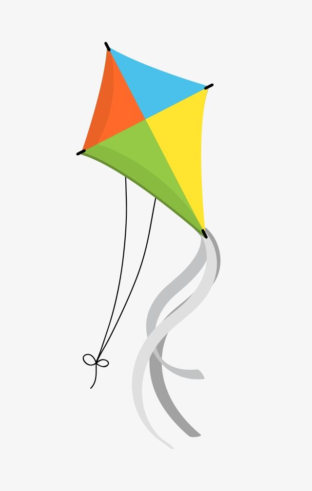 Cartoon Kite, Cartoon Clipart, Fly A Kite, Color Kite PNG