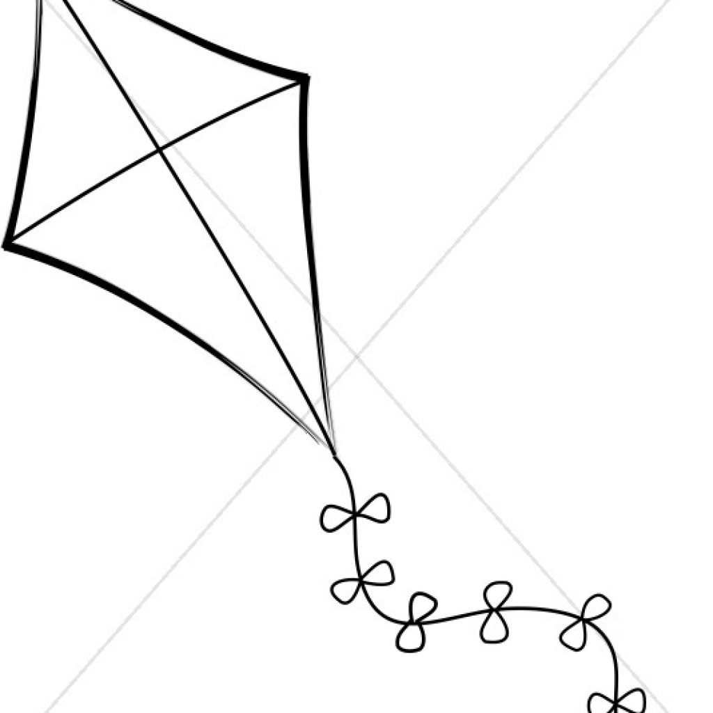 Kite drawing images.