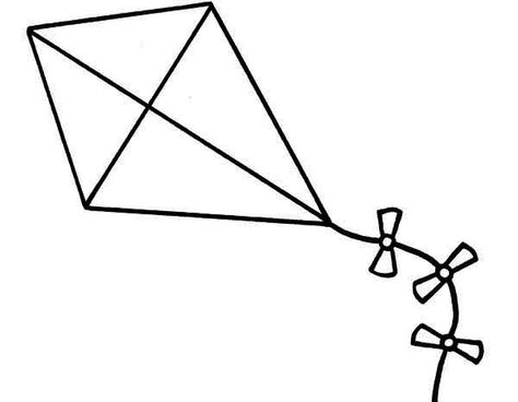 Clipart kite kite outline, Clipart kite kite outline