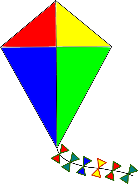 Clipart kite simple.