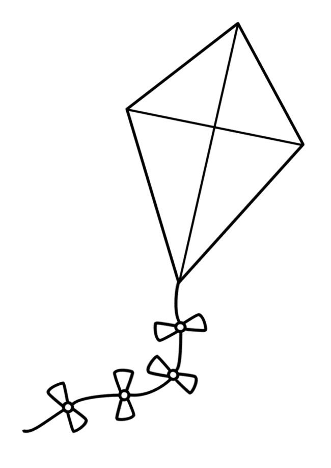 A Large Kite Coloring Pages