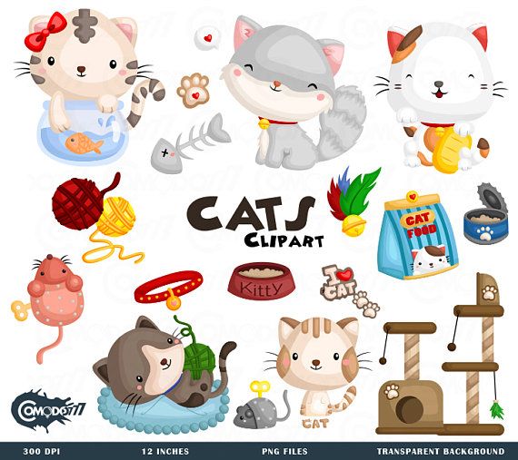Cute Cats Clipart, Cute Cats Clip Art, Cute Cats Png, Cat