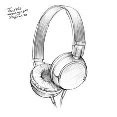 How to draw headphones step by step