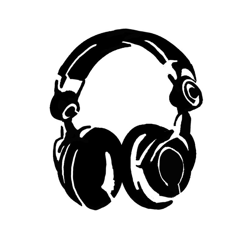Headphone Stencil by peoplperson