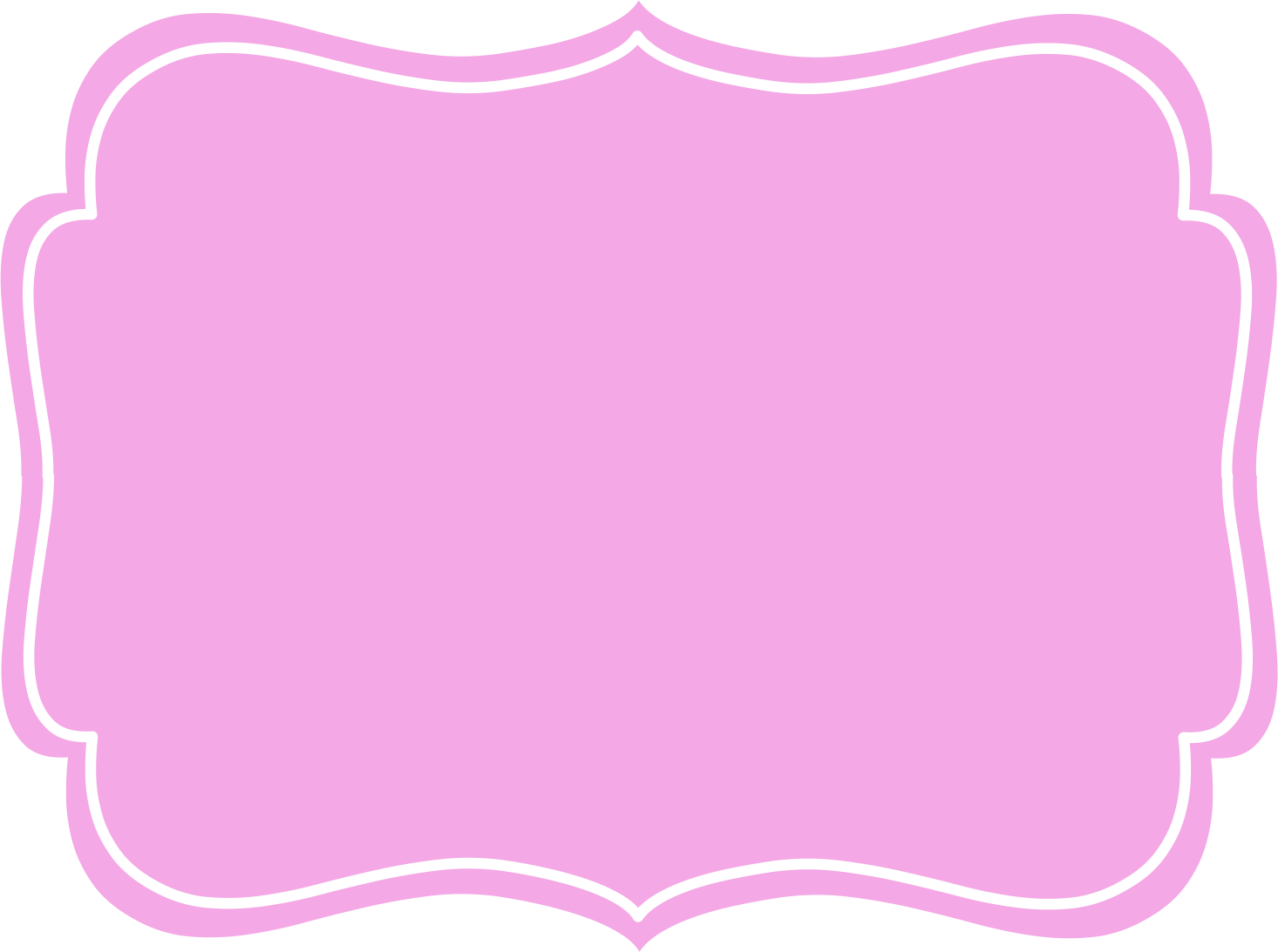 Transparent label pink and.