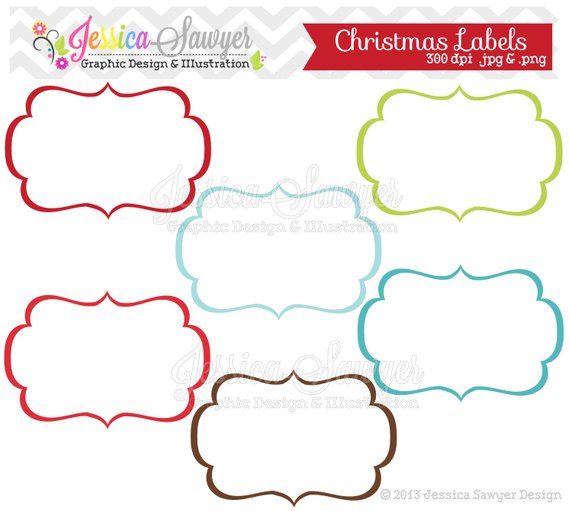 INSTANT DOWNLOAD, christmas labels, tag clipart, printable