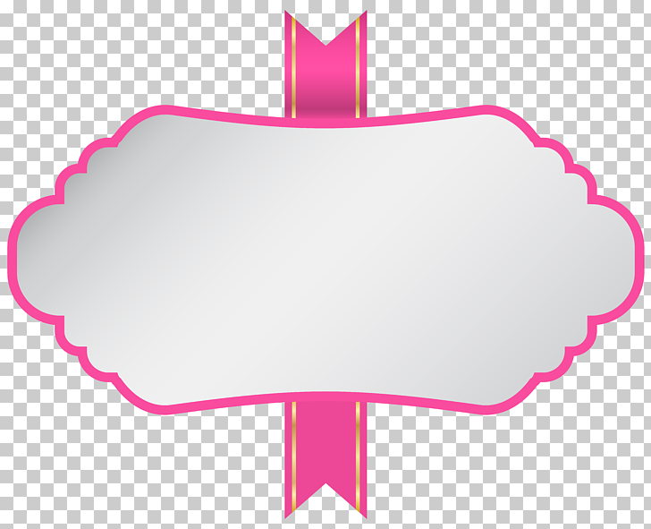 Label Logo , White Pink Label , pink and gray ribbon