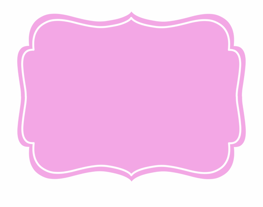 Transparent Label Pink And White