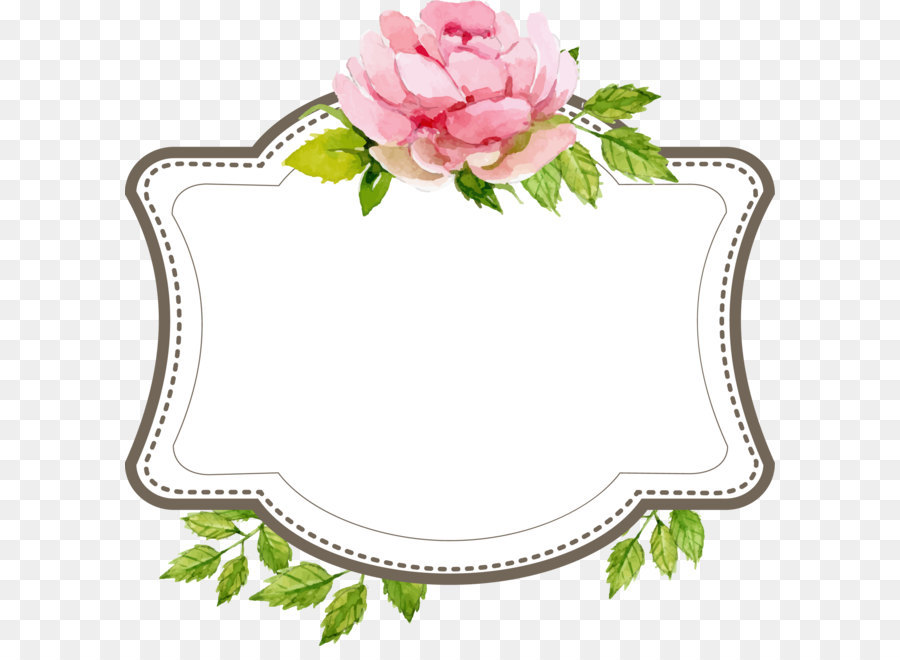 Flowers wedding invitation.