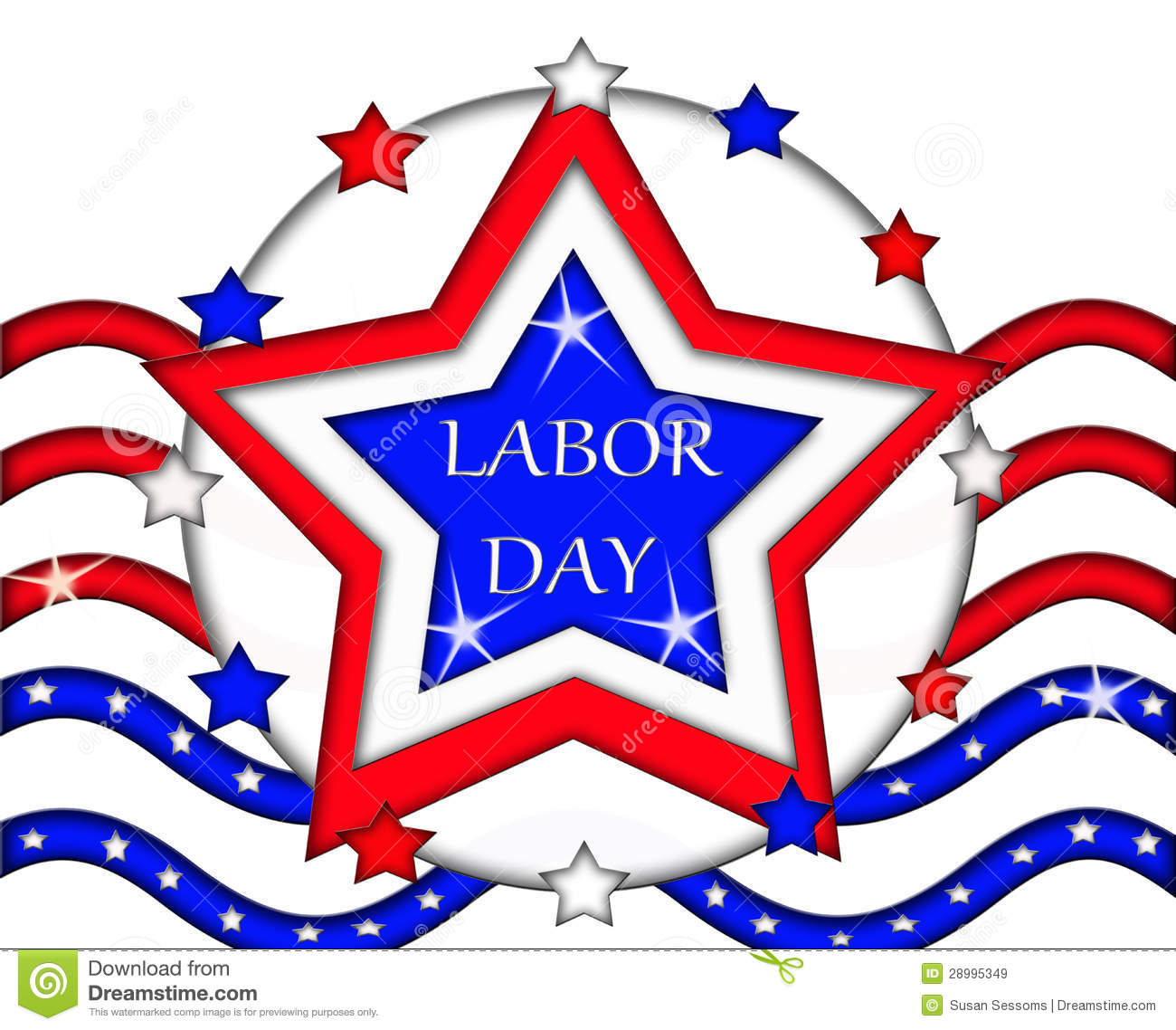 Labor day flag.
