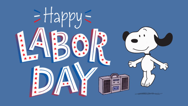 Snoopy Labor Day eCard