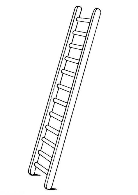 Ladder Clipart Black And White